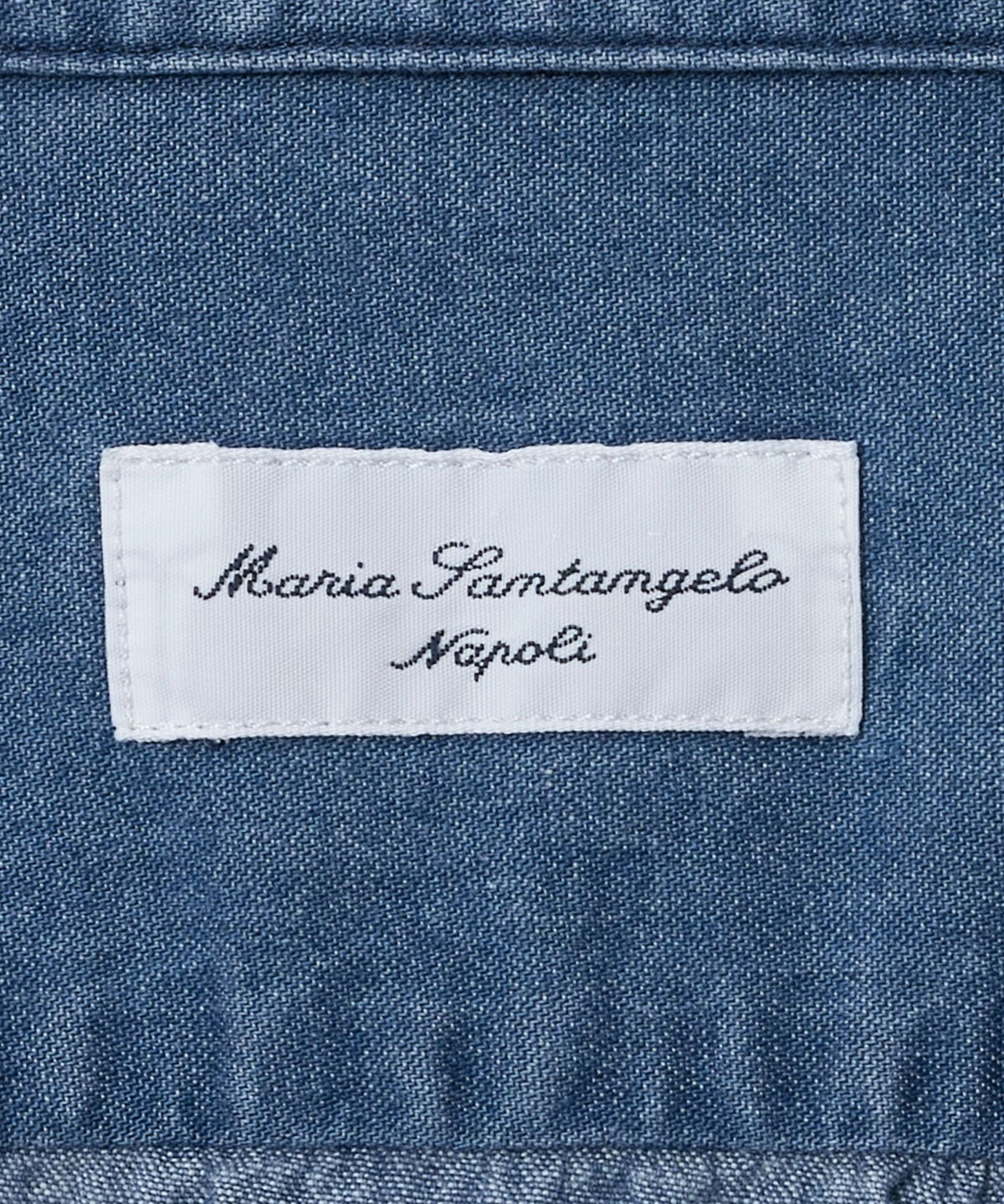 ＜Maria Santangelo＞丹寧一片領襯衫