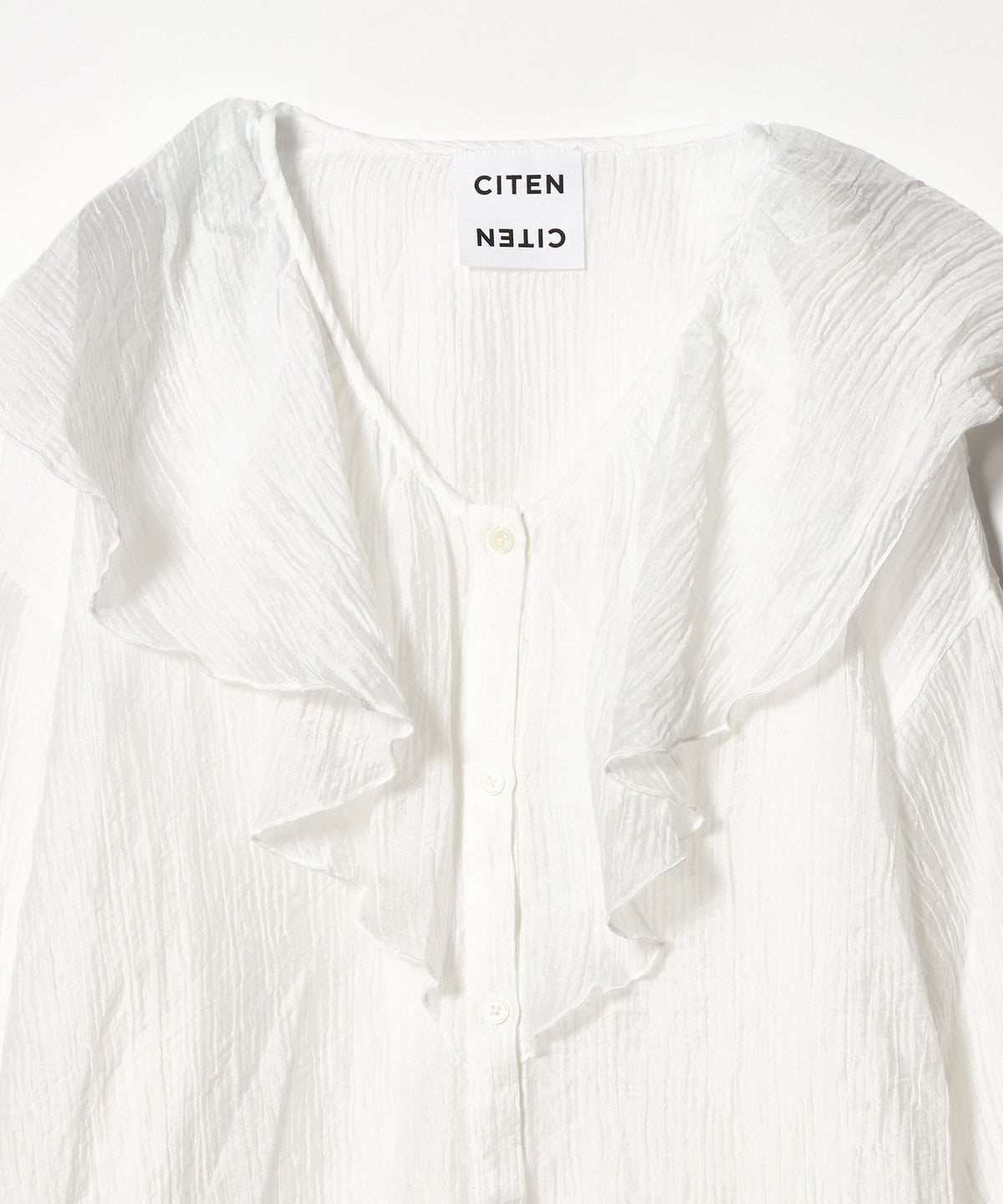 ＜CITEN＞ヨウリュウフリルブラウス