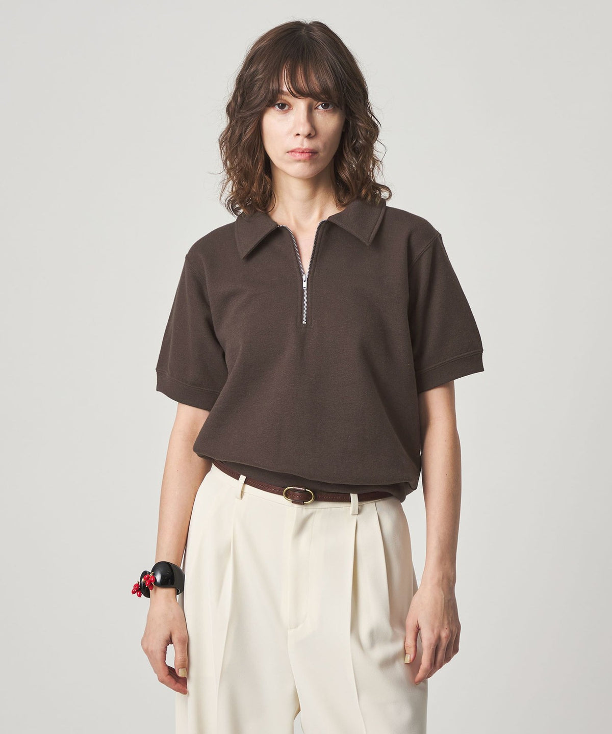 ＜Steven Alan＞純棉 衛衣 半拉鍊 套頭衫