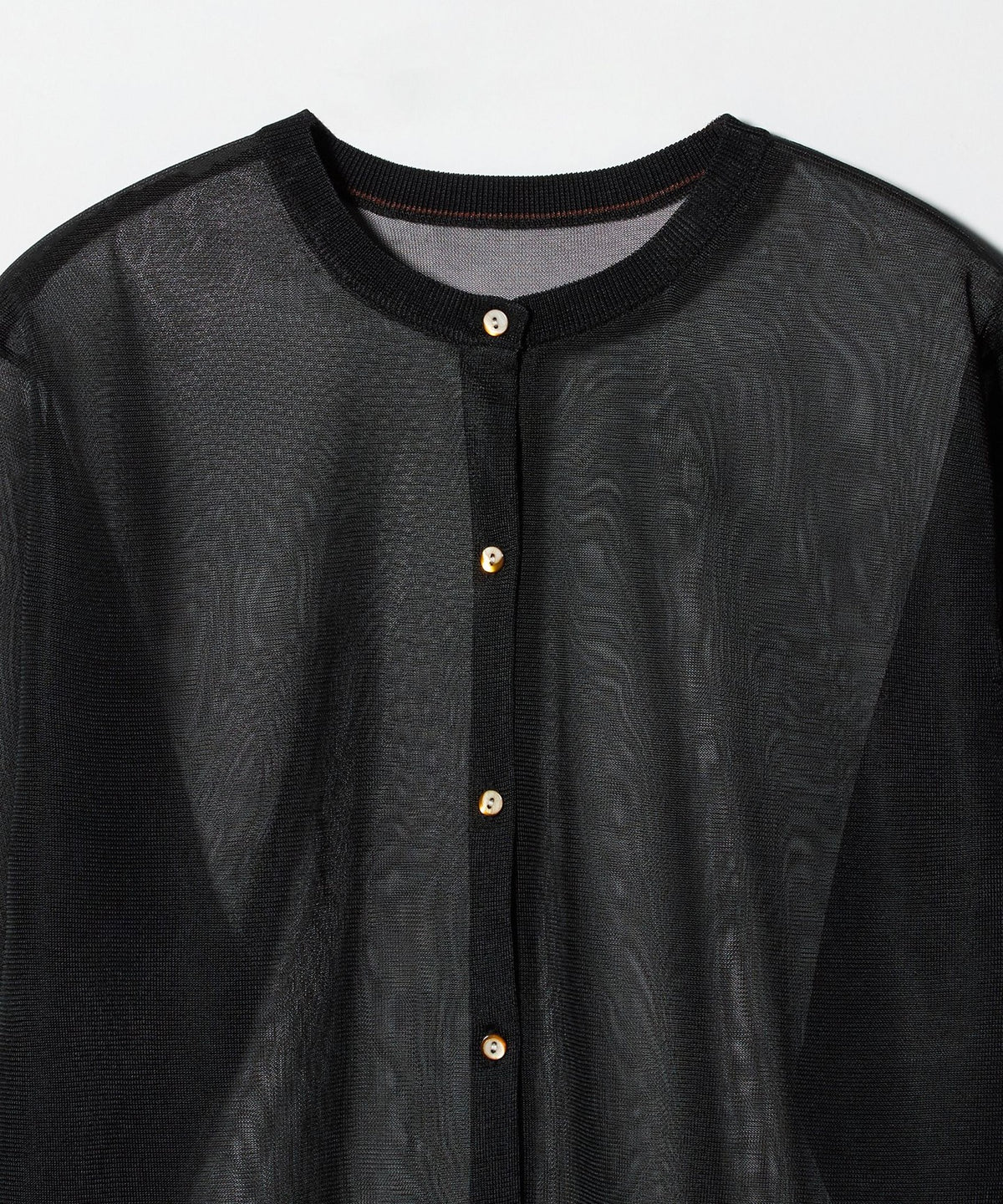 <6(ROKU)> Polyester Sheer Cardigan