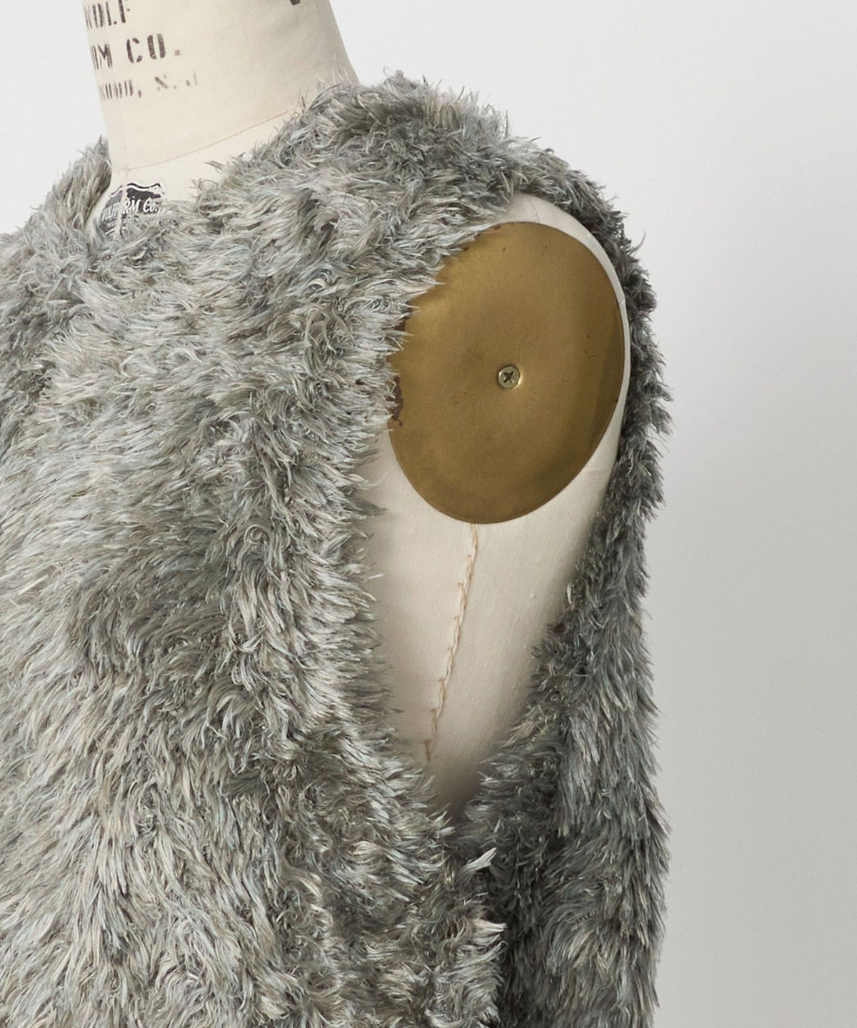 BM Shaggy Sleeveless Knit Vest