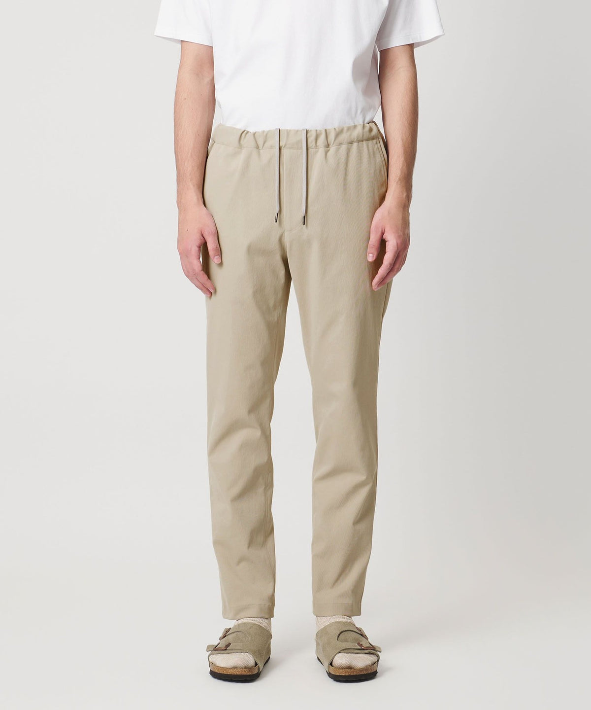 UTILITY PIQUE ALL GATHER EASY PANTS - LATERAL STRETCH