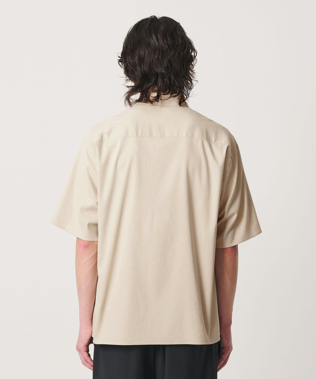 Camisa de Lino Tumbled de Bajo Cuadrado, Silueta GRANDE