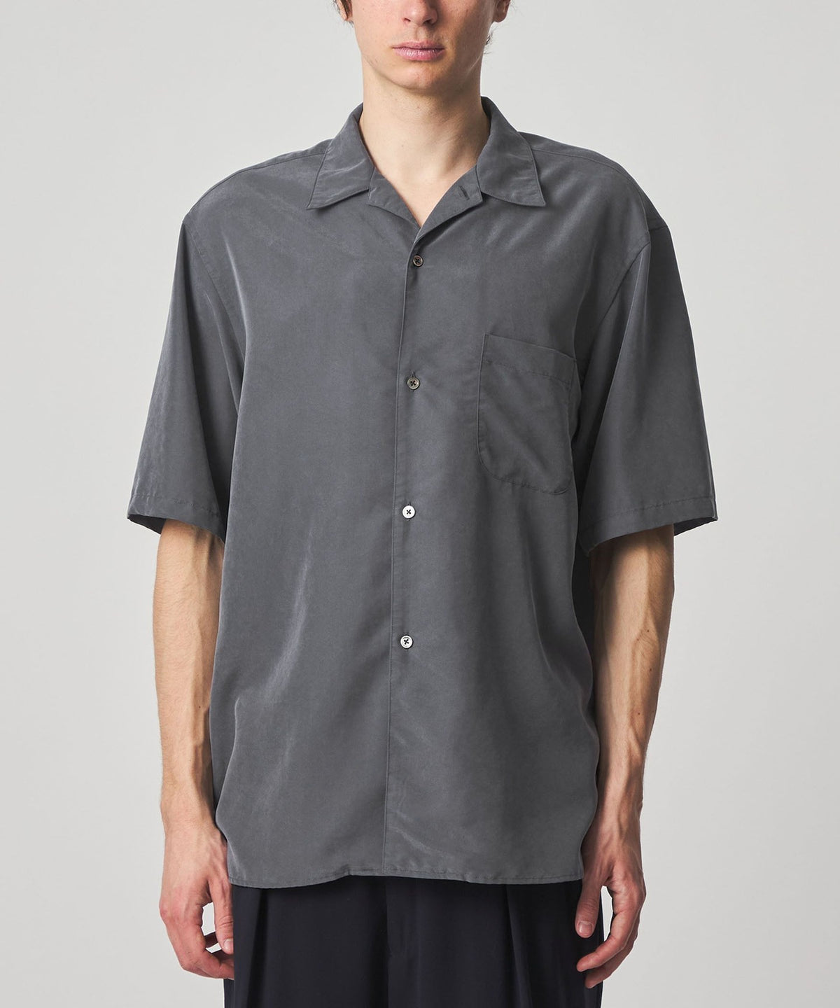＜Steven Alan＞ 垂墜感開襟短袖寬版襯衫