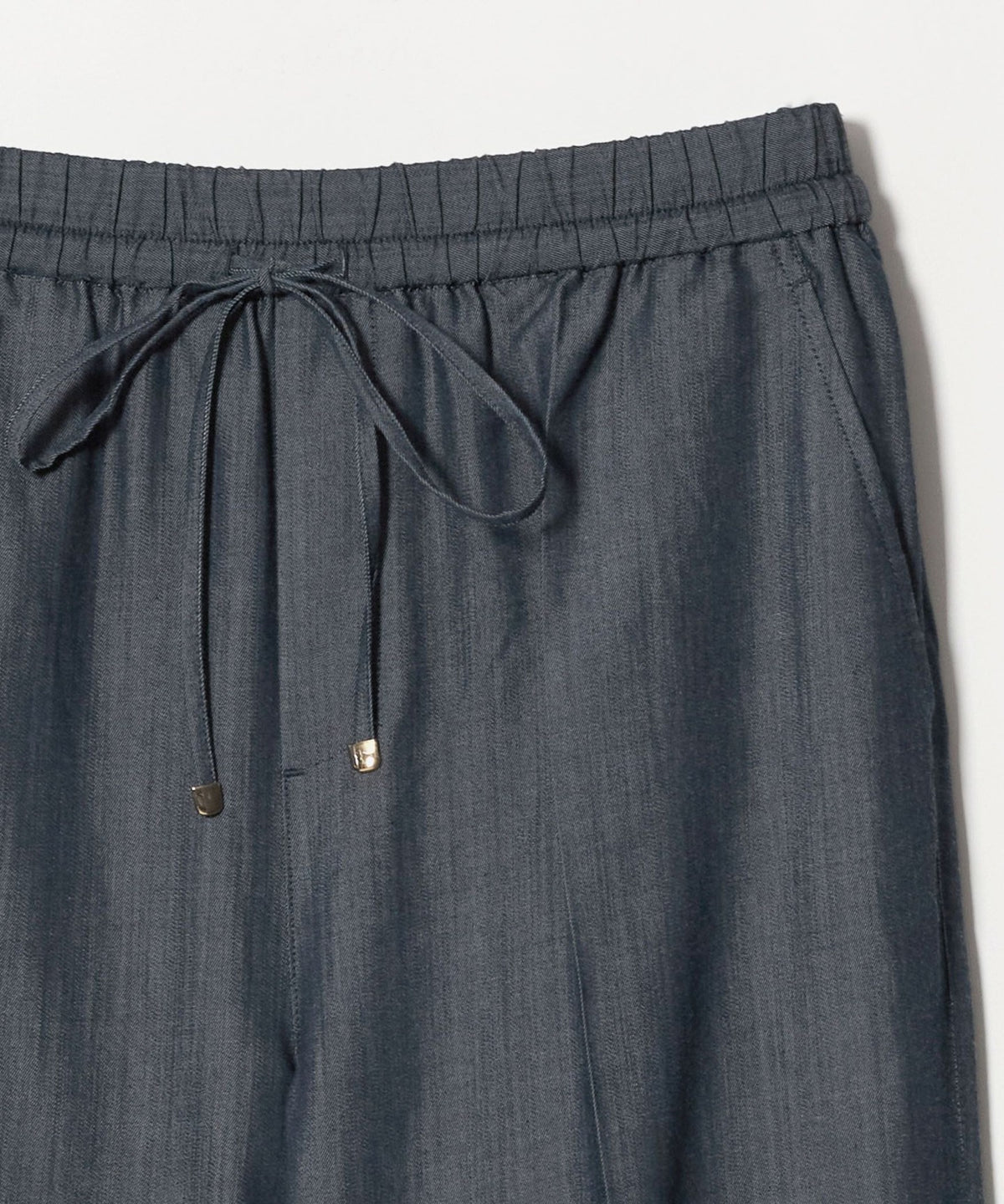 ［附SHORT/TALL尺寸］輕薄丹寧膝部喇叭褲 2