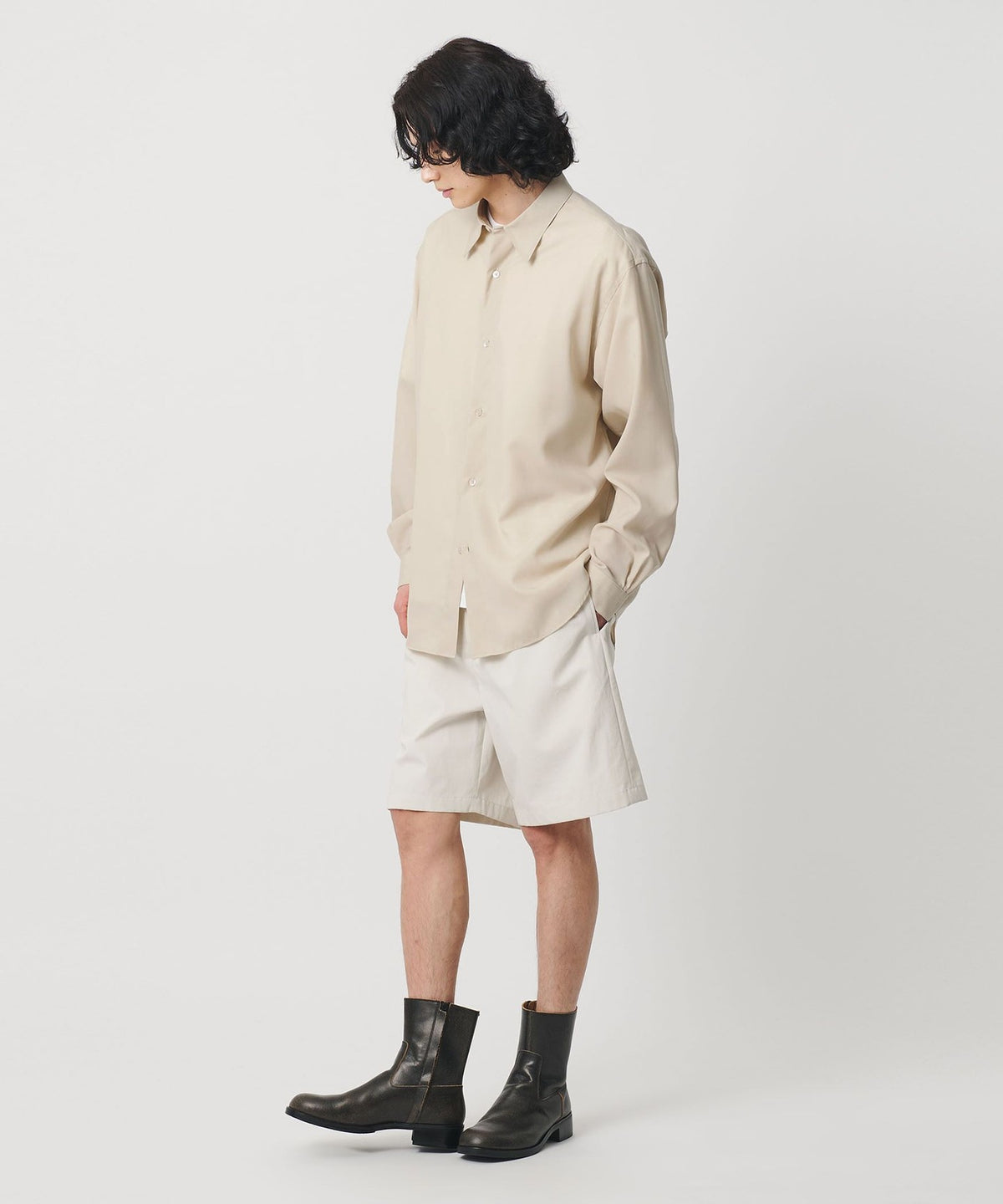 <H> Cracking Leather Boots