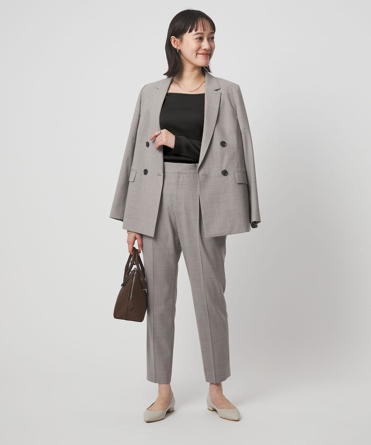 Bright Ribbed Square Neck Long-Sleeve Top