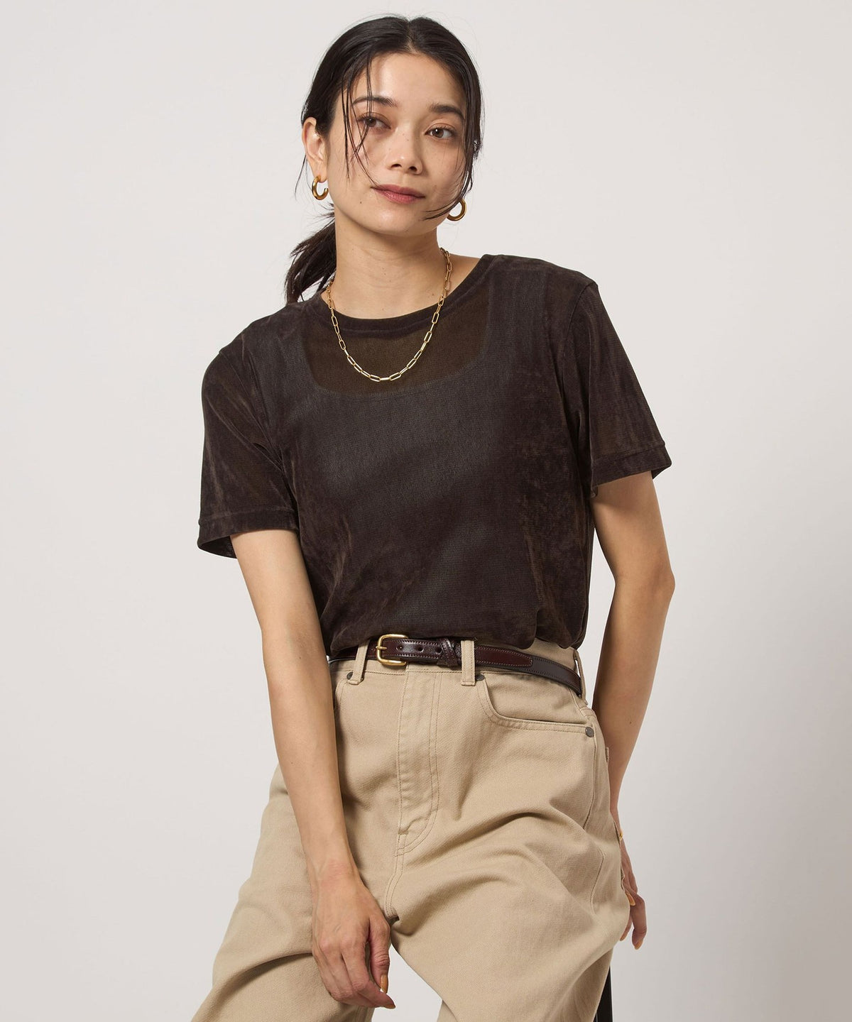透膚植絨T恤
