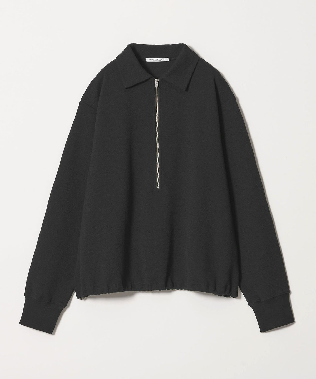 【網路限定 Wardrobe DAILY MINIMAL】雙層針織半拉鍊套頭衫
