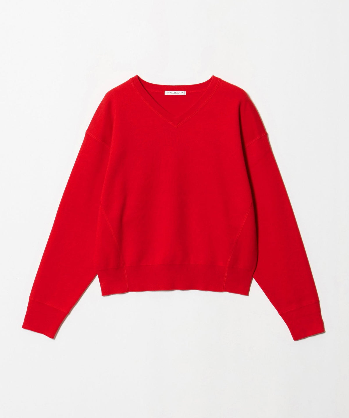 Soft Cotton V-Neck Smooth Knit Pullover - Washable