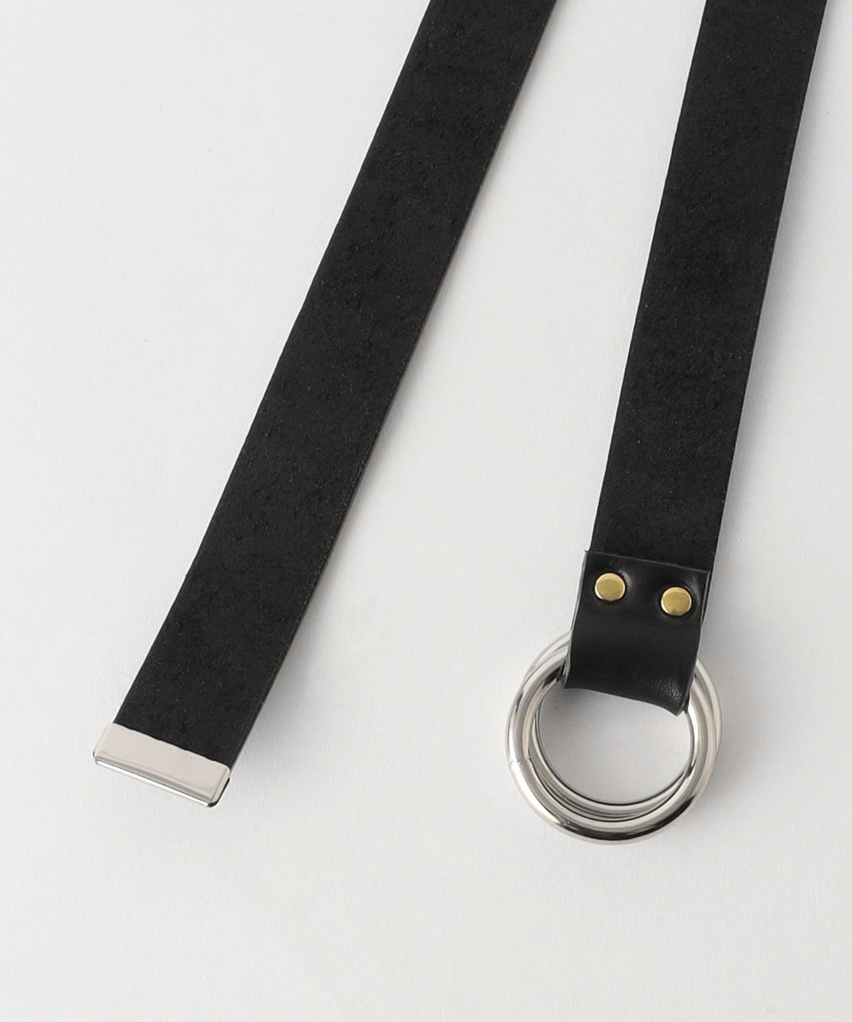 <Dhal> 25mm Ring Leather Belt