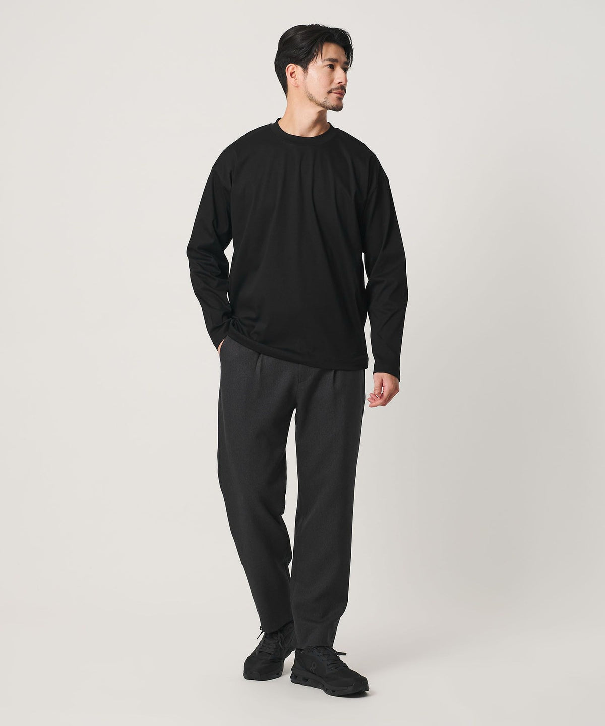 【網路限定 WARDROBE SMART】NORITAKE 寬鬆錐形T恤【抗菌・防臭】