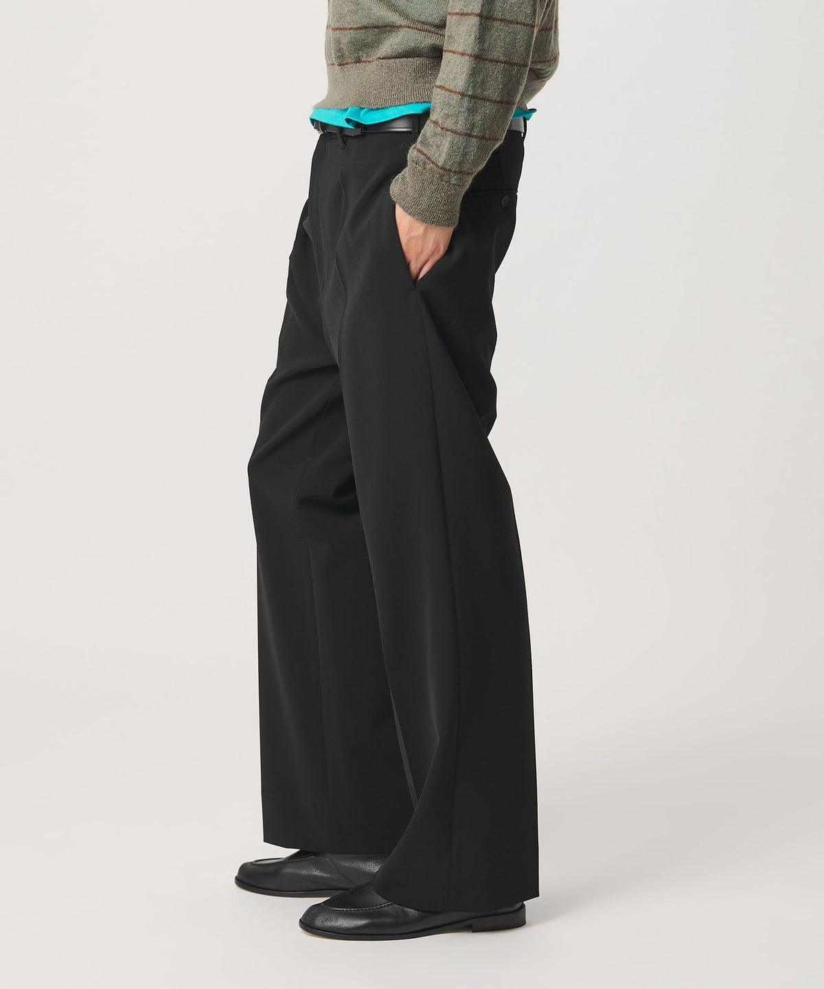<H> Double Cloth Wide Pants 6