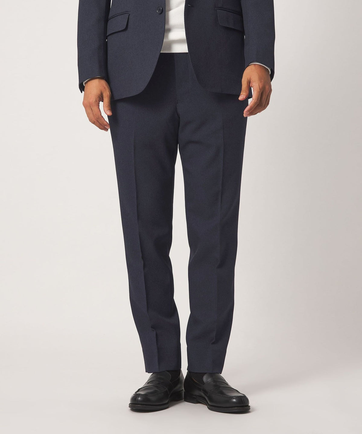 Wool-like Serge Trousers - Matching Set Available, Washable - <A DAY IN THE LIFE>