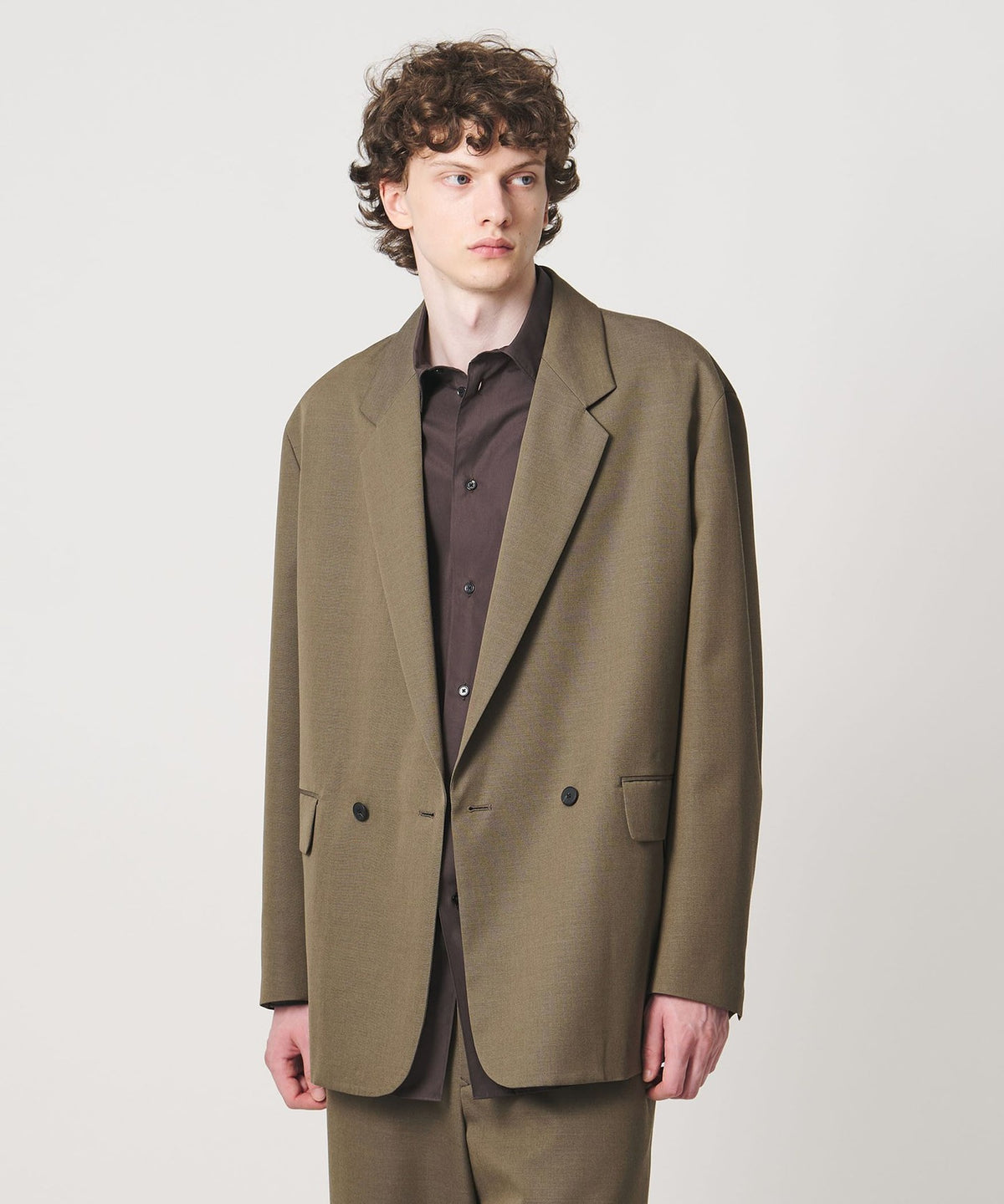 <LOEFF> Wool Gabardine Box Jacket Men's