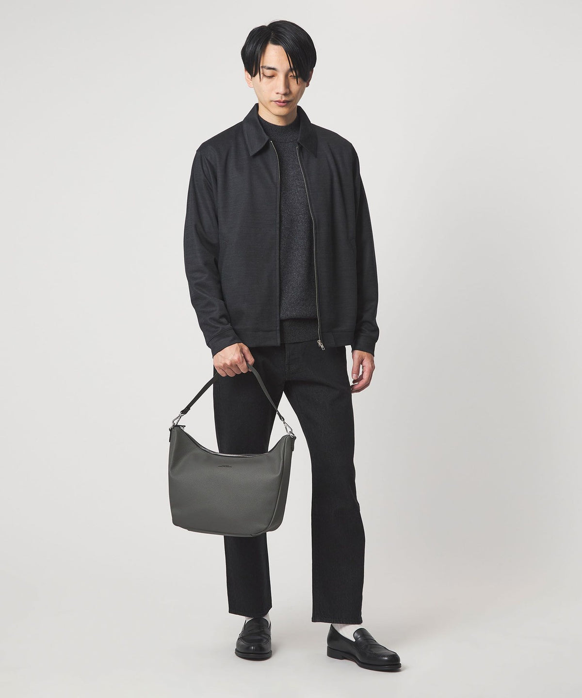 Sac à bandoulière 2-en-1 en simili cuir grainé